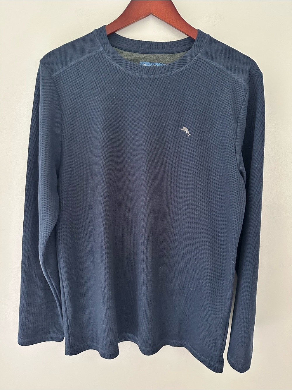 Tommy Bahama Navy Long Sleeve Lounge Crew